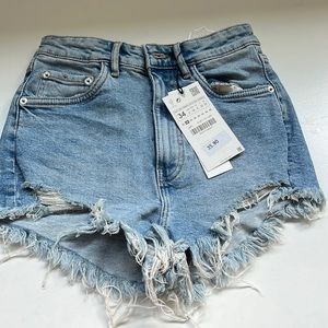 Zara Jean shorts size 2 new with tags
